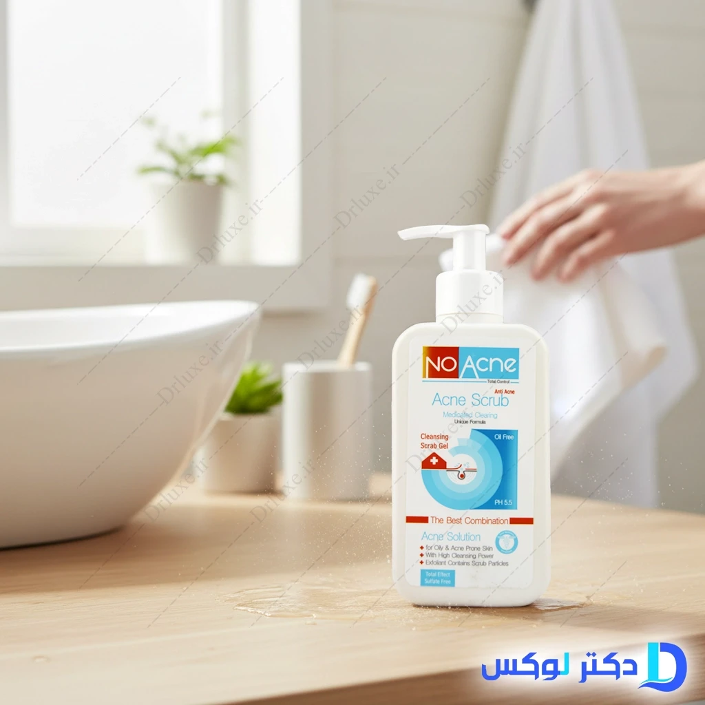 ژل اسکراب لایه بردار نوآکنه مدل آکنه سولوشن